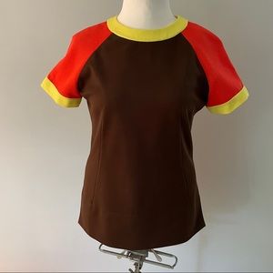 Brown Two-Piece Shorts Set